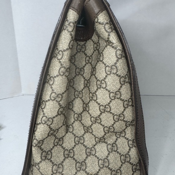 Gucci GG Supreme Monogram Web Medium Ophidia Tote Bag Brown. - Picture 16 of 16